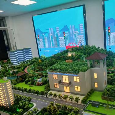 深職院海綿城市仿真模型的現場案例